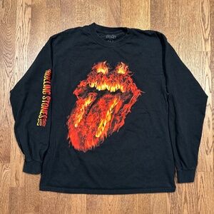 Rolling Stones 2016 Las Vegas T Mobile Arena Music Band L/S T Shirt Mens Large